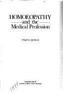 Tapa de Homeopathy and the Medical Profession