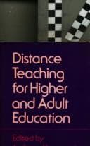 Tapa de Distance teaching for higher and adult education