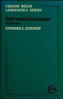 Tapa de Universal Grammar