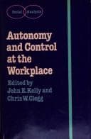 Tapa de Autonomy and control at the workplace