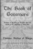Tapa de The Book of Governors (Kegan Paul Library of Ancient Egypt)