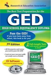Tapa de GED w/ CD-ROM (REA) - The Best Test Prep for the GED: 7th Edition