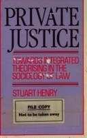 Tapa de Private Justice