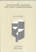 Tapa de Quantitative Methods for Public Administration