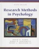Tapa de Research Methods in Psychology