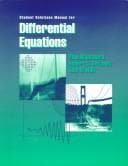 Tapa de Student Solutions Manual for Blanchard/Devaney/Hall’s Differential Equations