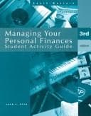Tapa de Student Activity Guide for Managing Your Personal Finances