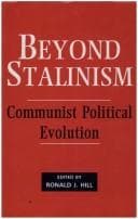 Tapa de Beyond Stalinism