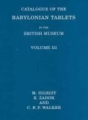 Tapa de Catalogue of the Babylonian tablets in the British Museum