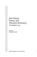 Tapa de Post-theory, games, and discursive resistance
