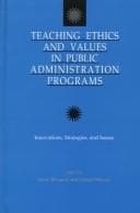 Tapa de Teaching Ethics and Values in Public Administration Programs