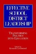 Tapa de Effective School District Leadership
