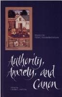 Tapa de Authority, anxiety, and canon