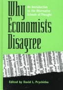 Tapa de Why economists disagree