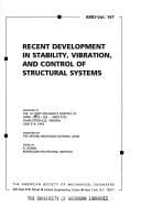 Tapa de Recent Development in Stability, Vibration, and Control of Structural Systems