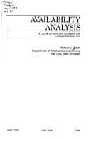 Tapa de Availability analysis
