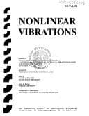 Tapa de Nonlinear vibrations