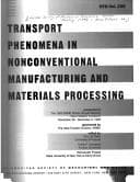 Tapa de Transport phenomena in nonconventional manufacturing and materials processing