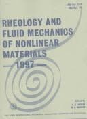 Tapa de Rheology and fluid mechanics of nonlinear materials, 1997