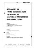 Tapa de Advances in finite deformation problems in materials processing and structures