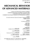 Tapa de Mechanical behavior of advanced materials