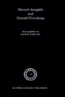 Tapa de Husserl-Ausgabe und Husserl-Forschung