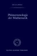 Tapa de Phänomenologie der Mathematik