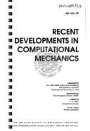 Tapa de Recent developments in computational mechanics