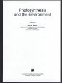 Tapa de Photosynthesis and the environment