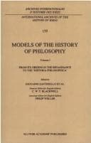 Tapa de Models of the history of philosophy