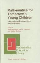Tapa de Mathematics for Tomorrow's Young Children