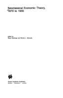 Tapa de Neoclassical economic theory, 1870 to 1930