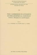Tapa de The Cambridge Platonists in philosophical context