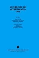 Tapa de Yearbook of morphology