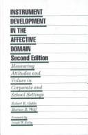 Tapa de Instrument development in the affective domain