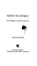 Tapa de Notes to Myself My Struggle to Become a Person