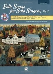Tapa de Folk Songs for Solo Singers, Vol. 2 (Medium Low)