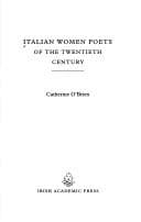 Tapa de Italian women poets of the twentieth century