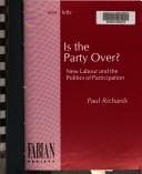Tapa de Is the Party Over? (Fabian Pamphlet)
