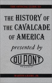 Tapa de The history of the Cavalcade of America