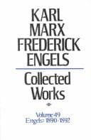 Tapa de Karl Marx, Frederick Engels Collected Works: Engels : 1890-92 (Karl Marx, Frederick Engels: Collected Works)