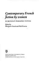Tapa de Contemporary French fiction by women