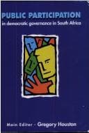 Tapa de Public participation in democratic governance in South Africa