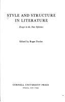 Tapa de Style and structure in literature