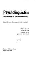 Tapa de Psycholinguistics