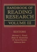 Tapa de Handbook of reading research