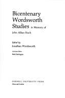 Tapa de Bicentenary Wordsworth Studies