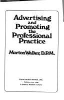 Tapa de Advertising and promoting the professional practice