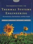Tapa de Introduction to Thermal Systems Engineering