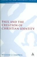 Tapa de Paul And the Creation of Christian Identity (Library of New Testament Studies)